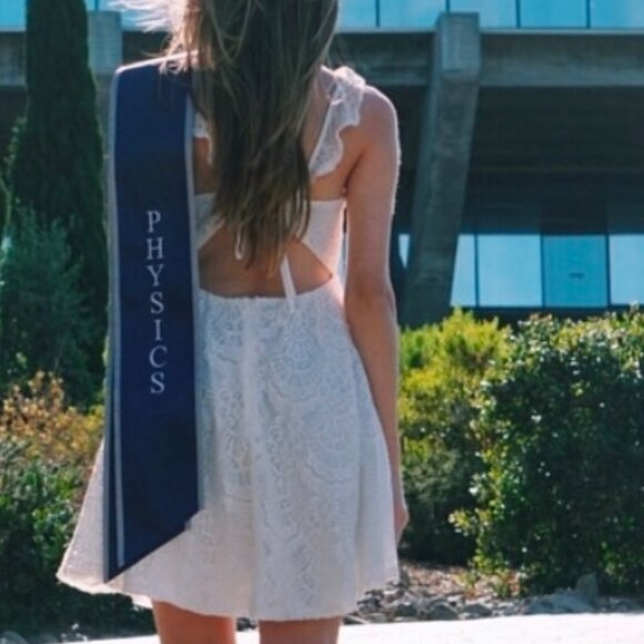 Lulus - White Lace Backless Dress - Picture 2 of 13